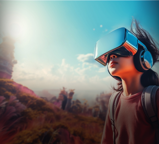 AI solutions background illustration