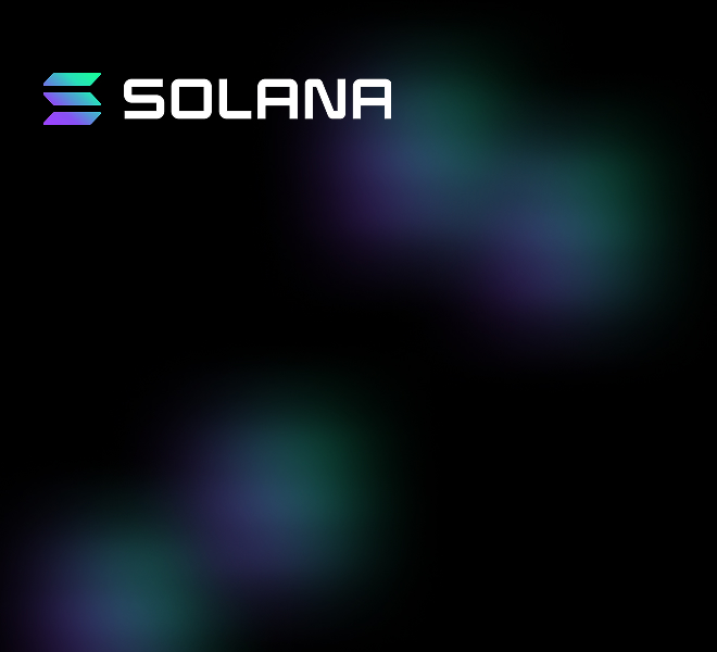 Solana blockchain development background illustration
